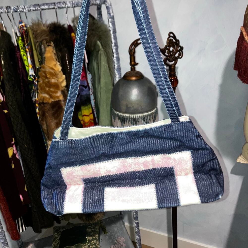 Vintage 90s y2k denim mini purse